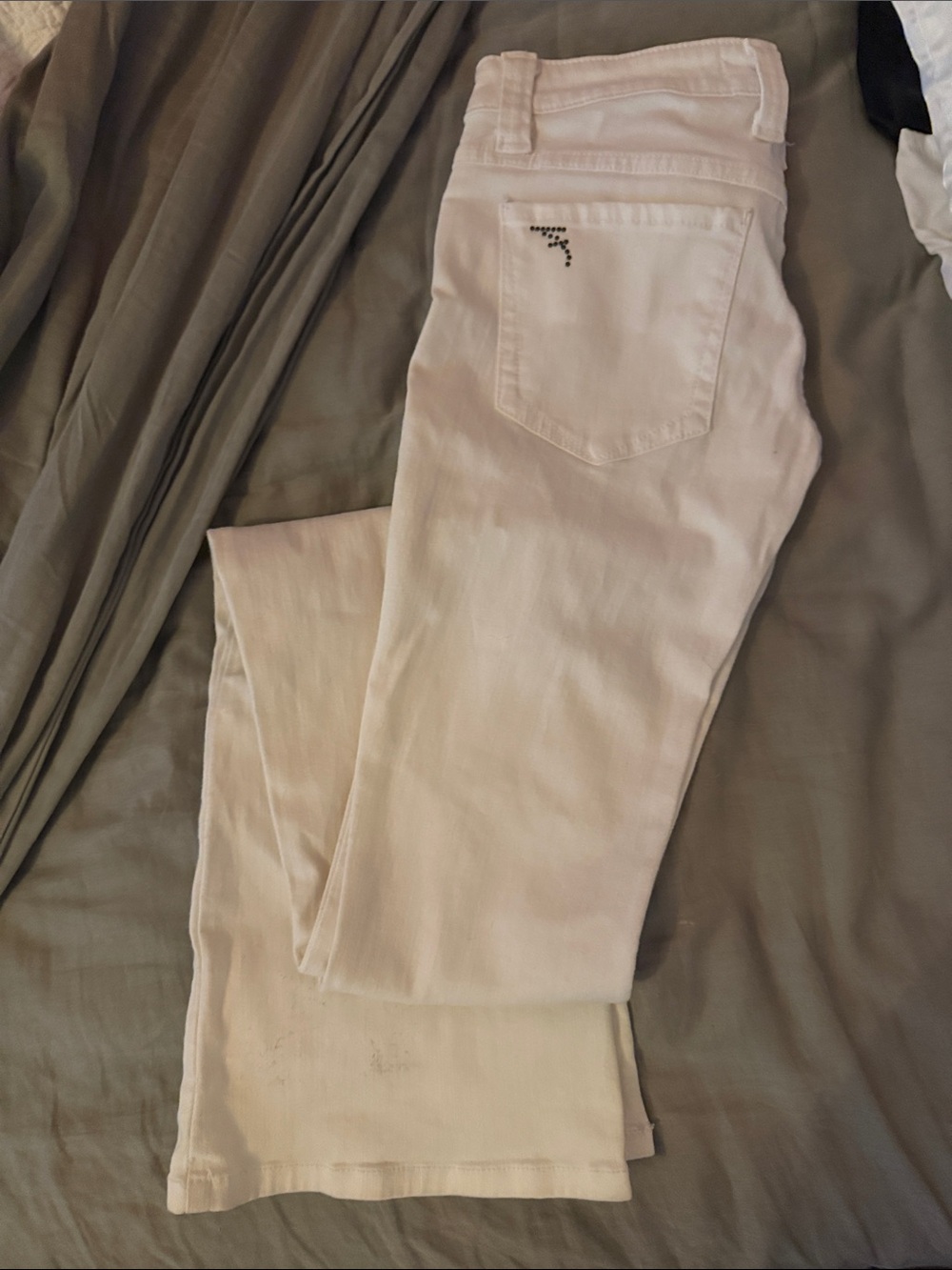 Frankie B. Flare Bellbottom Jeans F Studded Pockets - RARE - Picture 2 of 6
